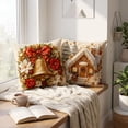 thumbnail image 5 of Christmas Indoor Decorations 2026 4 Pack Christmas Decorative Throw Pillow Covers Stereo Visual Holiday Cushion Slipcovers Pillow Cases With Hidden Zipper For Sofa, 5 of 7