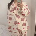 thumbnail image 1 of SP & CITY-Pijama de manga larga para mujer, traje de algodón con estampado de dibujos animados, ropa de dormir transpirable, moda coreana, primavera y otoño, 1 of 4