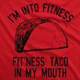 thumbnail image 2 of Womens Fitness Taco Funny Gym T Shirt Cool Humor Graphic Muscle Tee for Ladies Womens Graphic Tees, 2 of 7