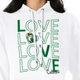 thumbnail image 3 of Women's G-III 4Her by Carl Banks  White Boston Celtics Basketball Love Fleece Pullover Hoodie, 3 of 3