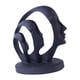 thumbnail image 1 of Resina Mujeres abstractas enfrentan Estatuas Objetos decorativos Escultura Artesanía creativo Estatua para estantería Mesa Escritorio Decorac Negro Sunnimix Estatuilla de cara, 1 of 8