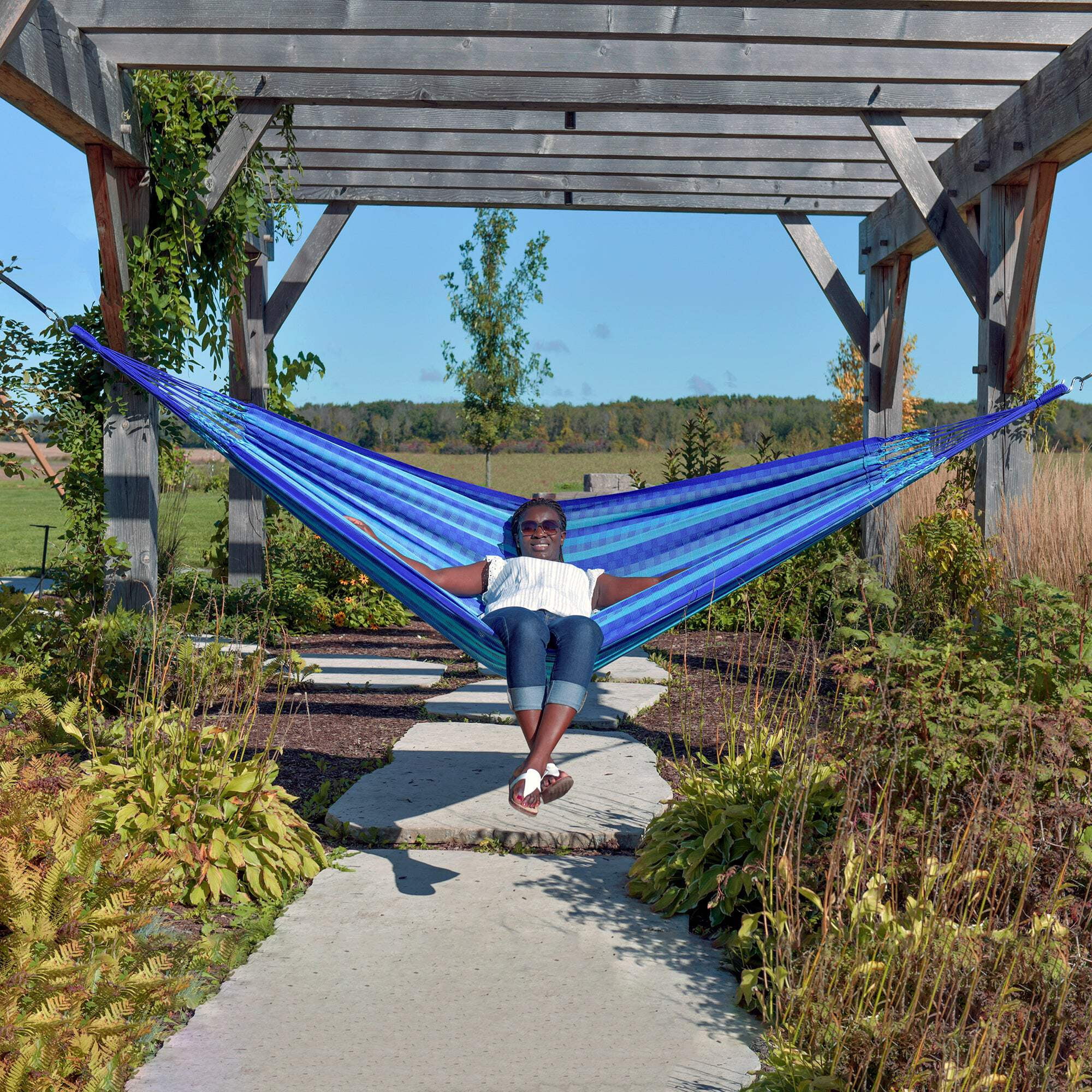Vivere Latin Freestanding Hammock, Laguna