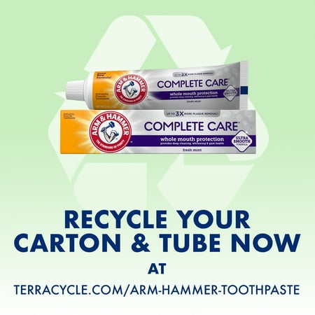 ARM & HAMMER Complete Care Toothpaste, Fresh Mint Flavor, Whole Mouth Protection, 6.0oz Tube