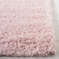 thumbnail image 3 of SAFAVIEH Madrid Miah Solid Polyester Shag Runner Rug, Blush, 2' x 10', 3 of 7
