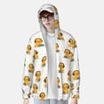thumbnail image 2 of Balery Cute Duck With Headphone Sudadera ligera de manga larga con capucha y protección solar UPF 50+ para hombre y mujer, ideal para pesca y running-Medium, 2 of 7