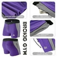 thumbnail image 5 of BROKIG Mens 5" Gym Bodybuilding Shorts Running Workout Lightweight Shorts with Pockets (Medium, Purple), 5 of 6