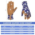 thumbnail image 4 of HOMEIORA Leather Gardening Gloves for Women - Working Gloves for Weeding, Digging, Planting, Raking and Pruning, M, 1 Pair, 4 of 7
