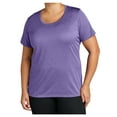thumbnail image 5 of Yellow Rooster Womens Heather Contender Scoop Neck T-Shirts Purple Heather M, 5 of 8