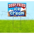 thumbnail image 1 of Deep Fried Ice Cream (18" x 24") Yard Sign, Includes Metal Step Stake, 1 of 6