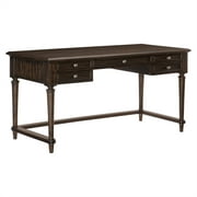 Pemberly Row Wood Writing Desk in Driftwood Charcoal