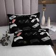 thumbnail image 3 of Erosebridal Cartoon Gaming Coverlet Set King, Black Gamepad Bedding Set, Video Game Room Decor, 3 of 5