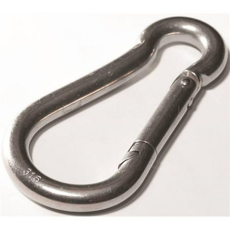 - Baron Manufacturing 757492 Spring Snap - Stainless Steel - 0.31 & 0.25 in.