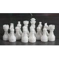 thumbnail image 4 of Radicaln Marble Chess Pieces White & Marinara 3.5 Inch King Figures Handmade Chess Figures - 32 Chess Pieces Set Game - 2 Player Games, 4 of 8