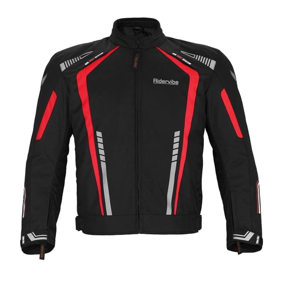 Dream Apparel Men's All-season Motorcycle Jacket for Enduro Dualsport Riding with 600 D polyester, Armor Foam Padding, Visibility