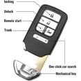 thumbnail image 3 of KR5V2X(V44) Key Fob Remote Compatible with Honda Civic 2018-2021 CR-V 2017-2020 Pilot 2016-2019, 433Mhz 5 Buttons Keyless Entry Remote Control Key Replace 72147-TG7-A31 72147-TLA-A11, 3 of 6