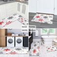 thumbnail image 5 of White Christmas Snowflake Pattern Kitchen Rugs Sets Of 2,Anti Fatigue Kitchen Mat Rugs Non Slip Washable,Decorative Kitchen Floor Mats for Kitchen,Sink,Laundry,17"x30"+17"x47", 5 of 7