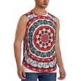 thumbnail image 2 of Balery Round Design Camisetas sin mangas para hombre, absorbe la humedad y protege contra el mal olor.-X-Large, 2 of 7