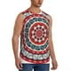 thumbnail image 2 of Balery Round Design Camisetas sin mangas para hombre, absorbe la humedad y protege contra el mal olor.-Medium, 2 of 7
