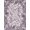 Purple White, Pattern 15, variant on Design&I 6'x9' Washable Area Rug Snag-Free Tie Composition Southwestern Interlocking Zigzag Motif Geometric for Dining Room, Under Table, Office