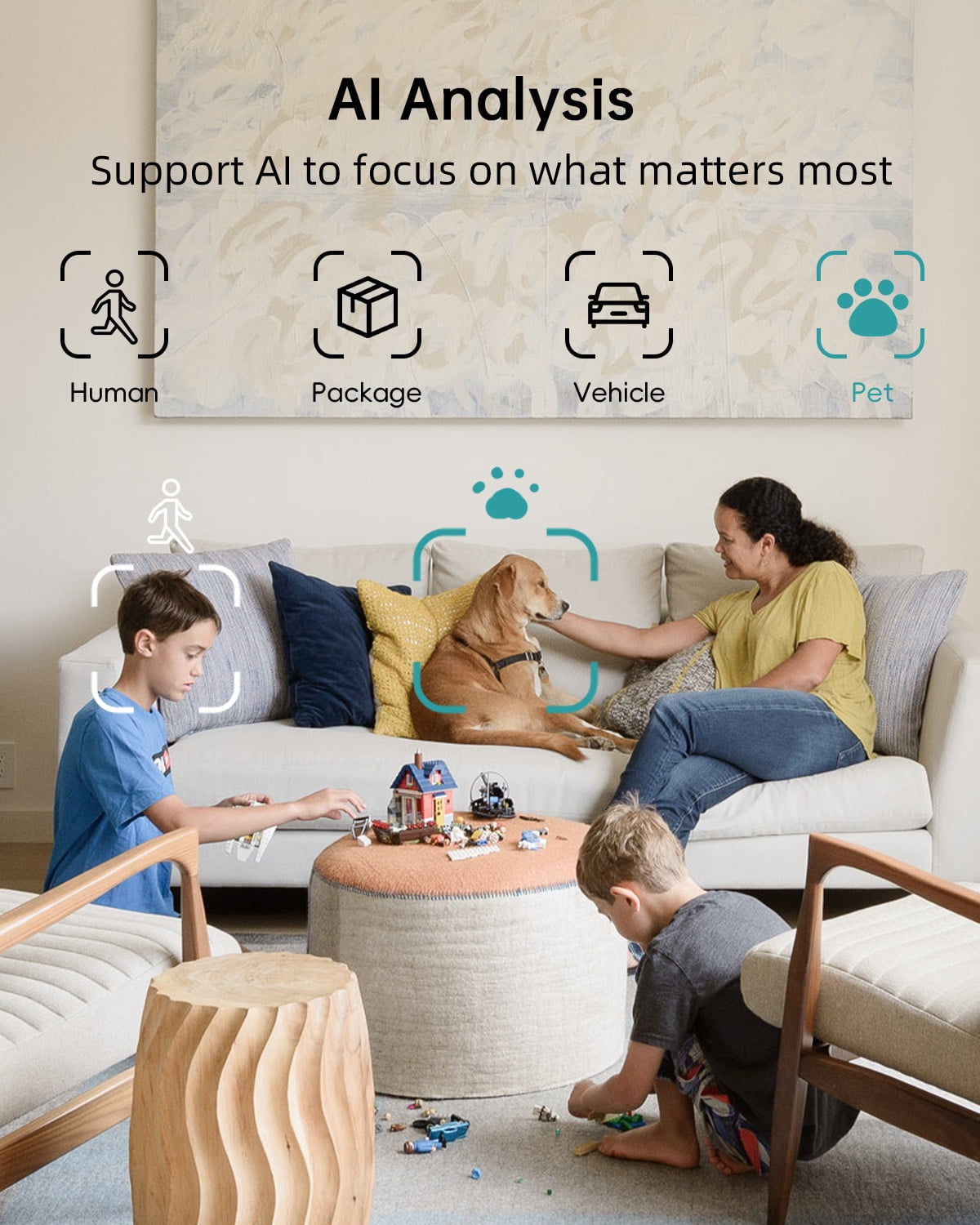 ZUMIMALL 5G Baby Monitor, 2K Indoor Security Camera with Baby Cry Detection, One-Click Call, Auto Tracking, Support Alexa