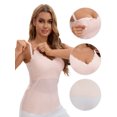 thumbnail image 3 of Unique Bargains Women's Lace Nursing Camisoles with Built-In Bra L Light Pink, 3 of 6
