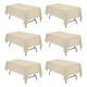 thumbnail image 1 of Mantel BRILLMAX de poliéster beige de 180 x 260 cm para mesa de 6 pies, 1 of 7
