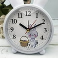 thumbnail image 2 of Langgg Nordic Style Cute Rabbit Deer Shaped Alarm Clock for Bedroom Blue Rabbit, 2 of 9
