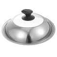 thumbnail image 3 of 1Pc Practical Pot Cover Useful Pan Overflow Cover Household Use Tableware (Silver), 3 of 9