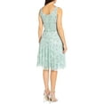 thumbnail image 2 of Aidan Mattox Womens Aiden Boat Neck Knee-Length Cocktail and Party Dress, 2 of 2