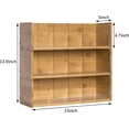 thumbnail image 2 of 3 Tier Bamboo Tea Bag Organizer Storage Box with Acrylic, Wall Mount Tea Chest for Kitchen Pantry, 2 of 6
