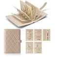 thumbnail image 6 of TerraHaven Leather Foldable Jewelry Storage Book - Portable Travel Organizer with Ring Binder System & Transparent Zipper Pouches - Velvet Lined for Rings, Necklaces & Earrings, 6 of 9