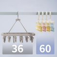 thumbnail image 5 of Percha para secar calcetines con múltiples clips, percha para secar calcetines con rotación de 360 grados, multifuncional, ahorra espacio para secar ropa interior, toallas, calcetines, ropa de bebé, 5 of 5