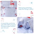 thumbnail image 3 of Juego de ropa de cama para niños pequeños JSD Muñeco de nieve azul 4 piezas microfibra, 3 of 8