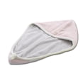 thumbnail image 1 of Soft Coral Velvet Mujeres Instantánea Secado Sombrero Microfibra Super Húmeda Rizado Color Pelo Envolver Cute Cap Loop Turban Toalla Baño Rosa Luz Gris AweSitey HA010397-03, 1 of 6