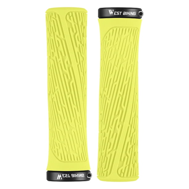 Xihbxyly Puños de Goma Antideslizantes, Cómoda Absorción de Impactos, Cubiertas de Manillar Impermeables y Duraderas, Diseño Acolchado para Bicicletas, Antideslizantes, Fáciles de Instalar, Orificio