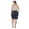 thumbnail image 4 of Plus Size Elastic Waist Knee Length Pencil Skirt, 4 of 5