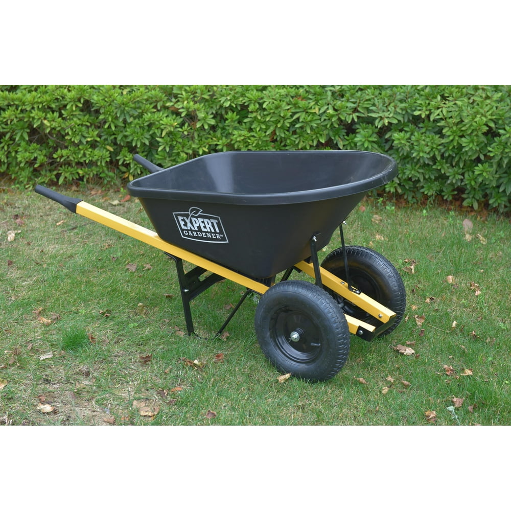 Expert Gardener Wheelbarrow 6 Cuft Dual Wheels