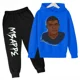 thumbnail image 3 of Conjunto de sudadera y pantalones con estampado de Mbappé para niños, primavera y otoño, ropa deportiva de 2 piezas para niños y niñas, ropa para niños, 3 of 5
