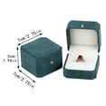 thumbnail image 3 of Miyuadkai Jewelry Box Clearance Sales Gorgeous Antique Velvet Jewelry Ring Box Engagement Wedding Box Keepsake Box Bridal Photo Ring Single Slots Octagon Box Grey, 3 of 5