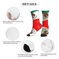 thumbnail image 5 of Unisex Mexican Flag Novelty Ankle Socks Colorful ComfortSoft Lightweight Sports Athletic Socks, 5 of 7