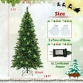 thumbnail image 4 of Costway 7FT Pre-Lit Artificial Christmas Tree 9 Lighting Modes with 400 LED Lights & Timer, 4 of 10