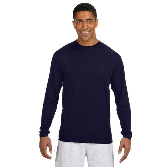A4 N3165 Long Sleeve Cooling Performance Crew Shirt