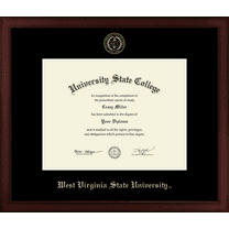 West Virginia State University Diploma Frame, Document Size 11" x 8.5"