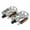 Silver, variant on TechWave Bike Pedal 1 Pair Pedals Aluminum Alloy Bike Pedals Non- Road Bike Light Set Rechargeable Bike Tail Light Road Bike Computer Bike Light And Phone Holder Small Tire Racks Rechargeable Bike