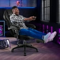 thumbnail image 4 of Costway Adjustable E-Sports Racing Style Chair with Padded Headrest, Lumbar Support Black, 4 of 10