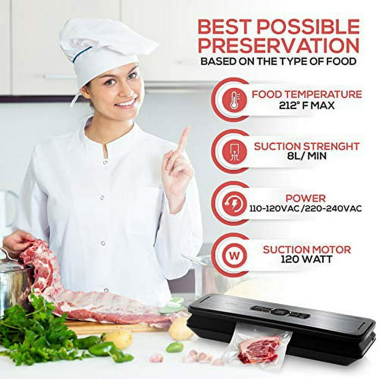 White with Digital Scale 1-Touch Automatic Open and Close Food Vacuum Sealer Electric Air Sealing Preserver White with Digital Scale 1-Touch Automatic Open and Close Food Vacuum Sealer Electric Air Sealing Preserver