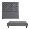 thumbnail image 1 of Box Base Cama Matrimonial + Cabecera Mary Gris Dicasa  Plomo, 1 of 8