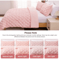 thumbnail image 5 of Btargot 3 Pieces Delicate Full Princess Comforter Set Soft Blush Pinch Pleat Pintuck Bedding Set, 5 of 10