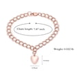 thumbnail image 2 of Women Men Heart Locket Stainless Steel Chain Link Bracelet Cremation Jewelry for Ashes Funeral Urn Bracelet for Ashes Holder, 2 of 6