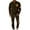 #251-Brown, variant on Yusimy Men's Solid Color 2-Piece Button-Down Half-Zip Set Long Sleeve Drawstring Pants Casual Sports